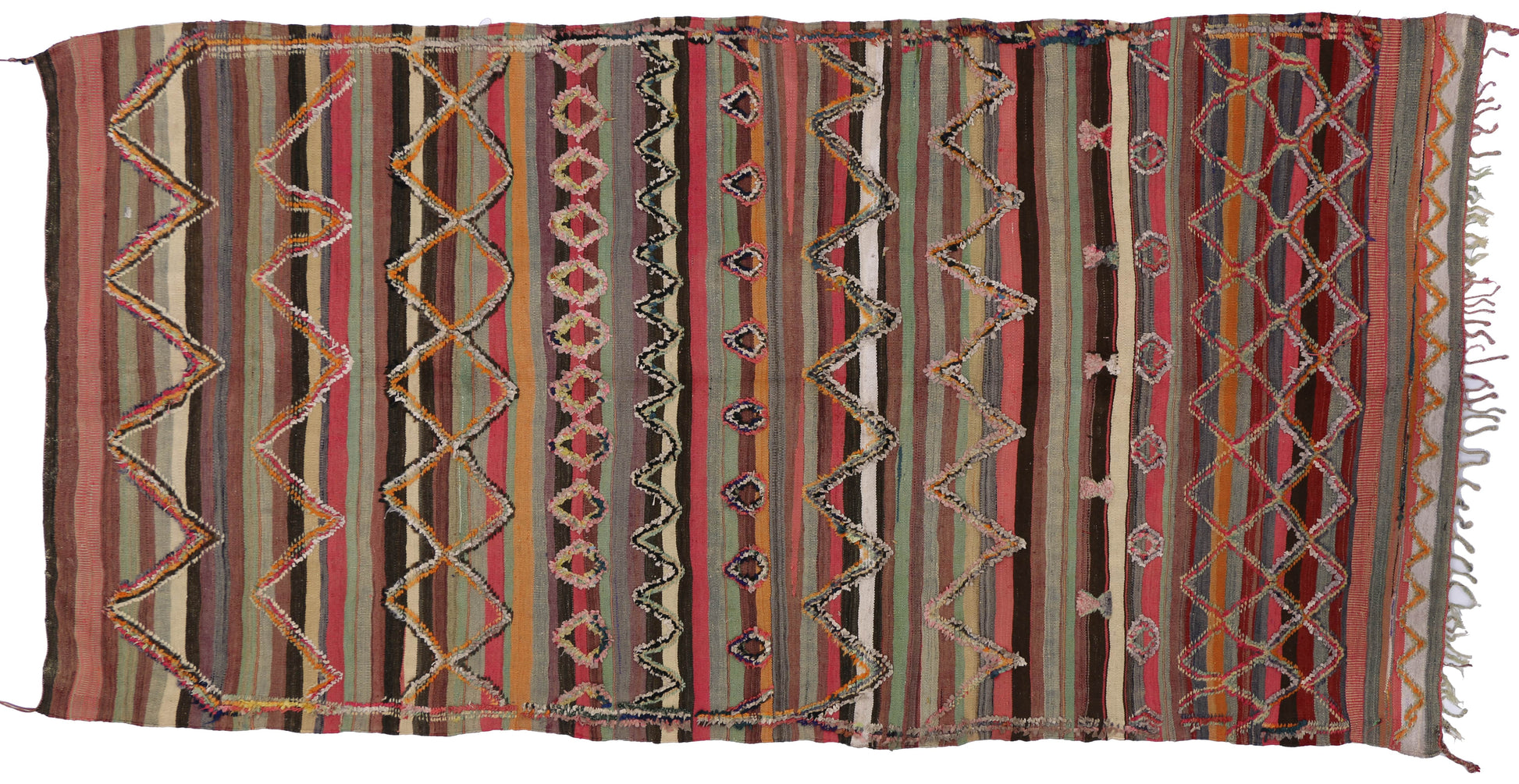6 x 11 Vintage Moroccan Kilim Rug 74506