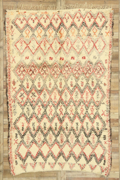 7 x 11 Vintage Moroccan Beni Ourain Rug 74509