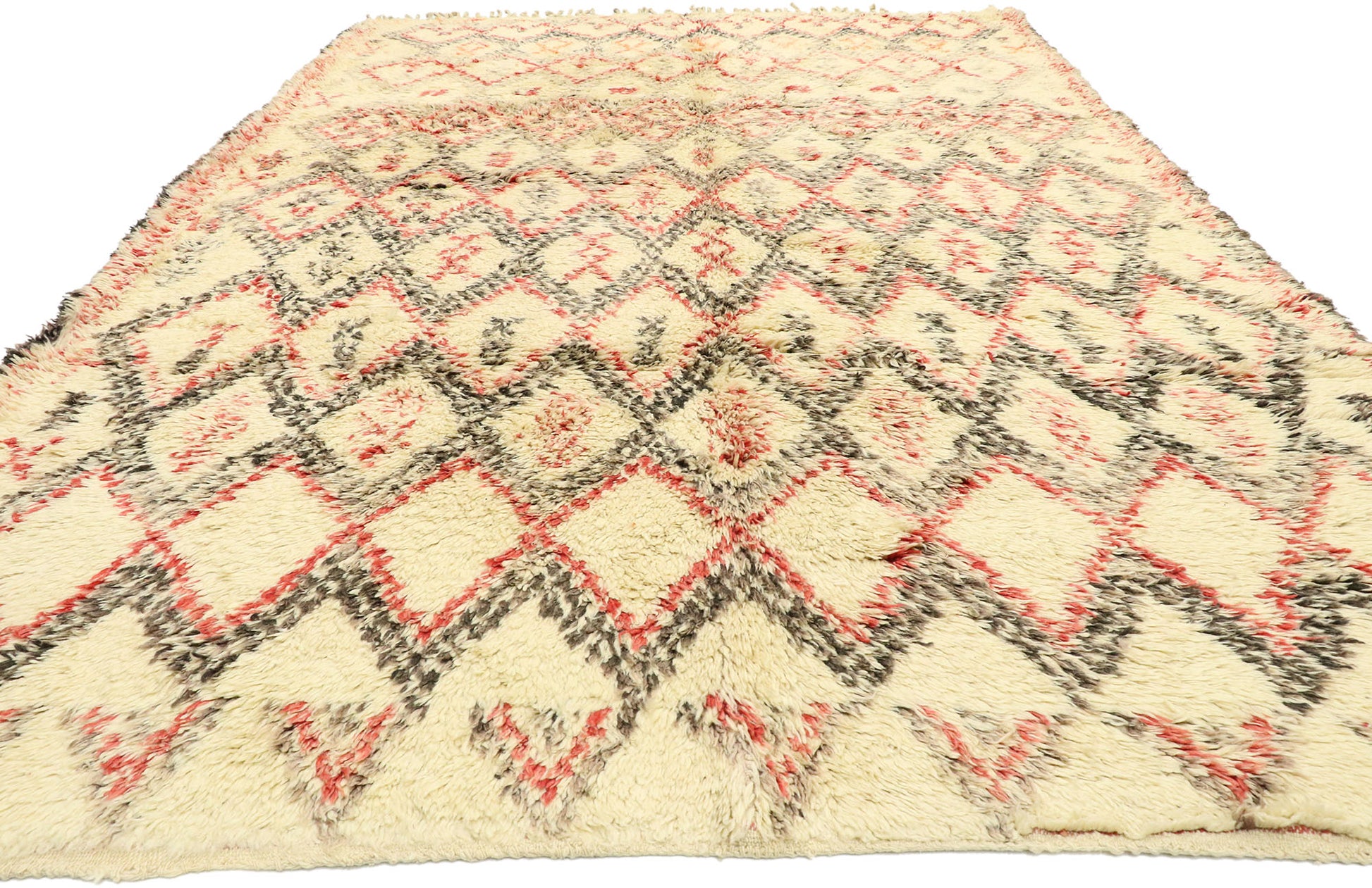 7 x 11 Vintage Moroccan Beni Ourain Rug 74509