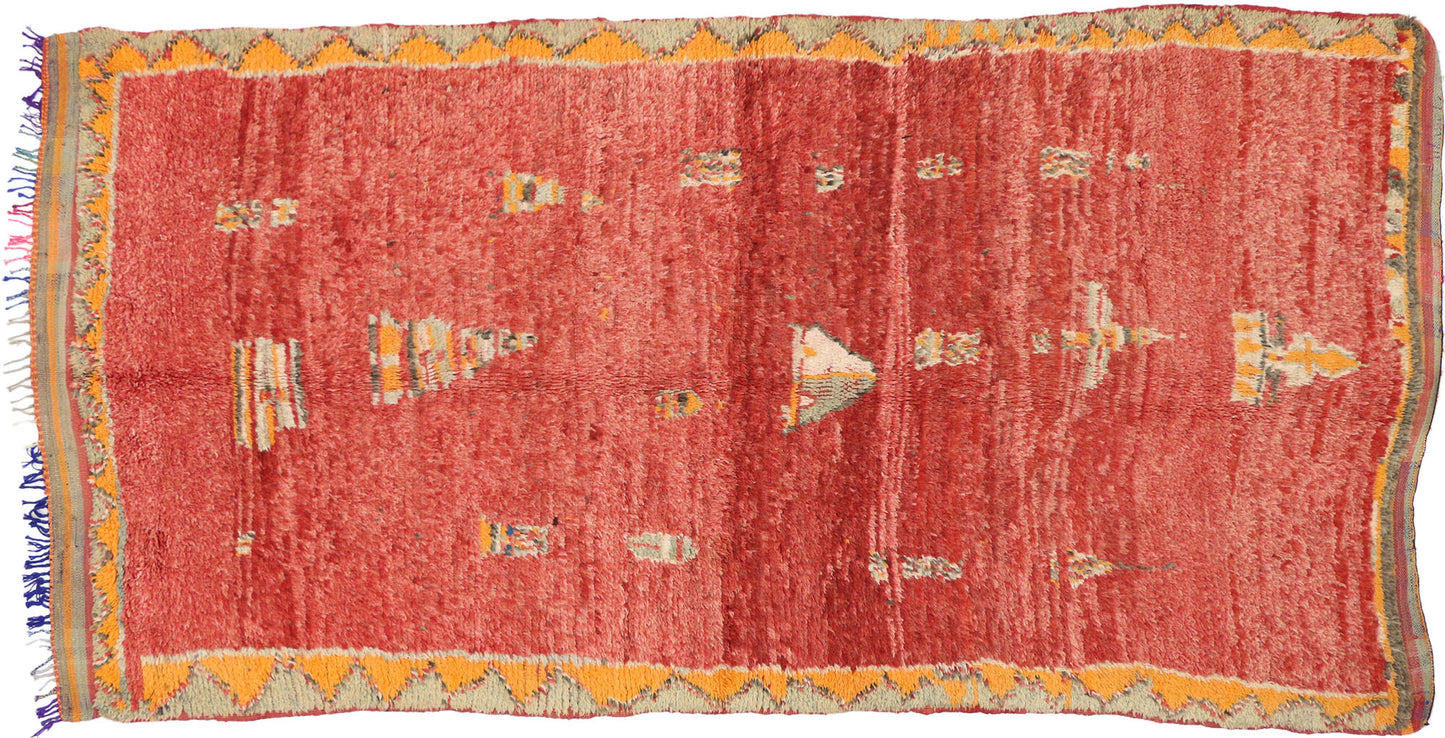 5 x 9 Vintage Moroccan Rug 74517
