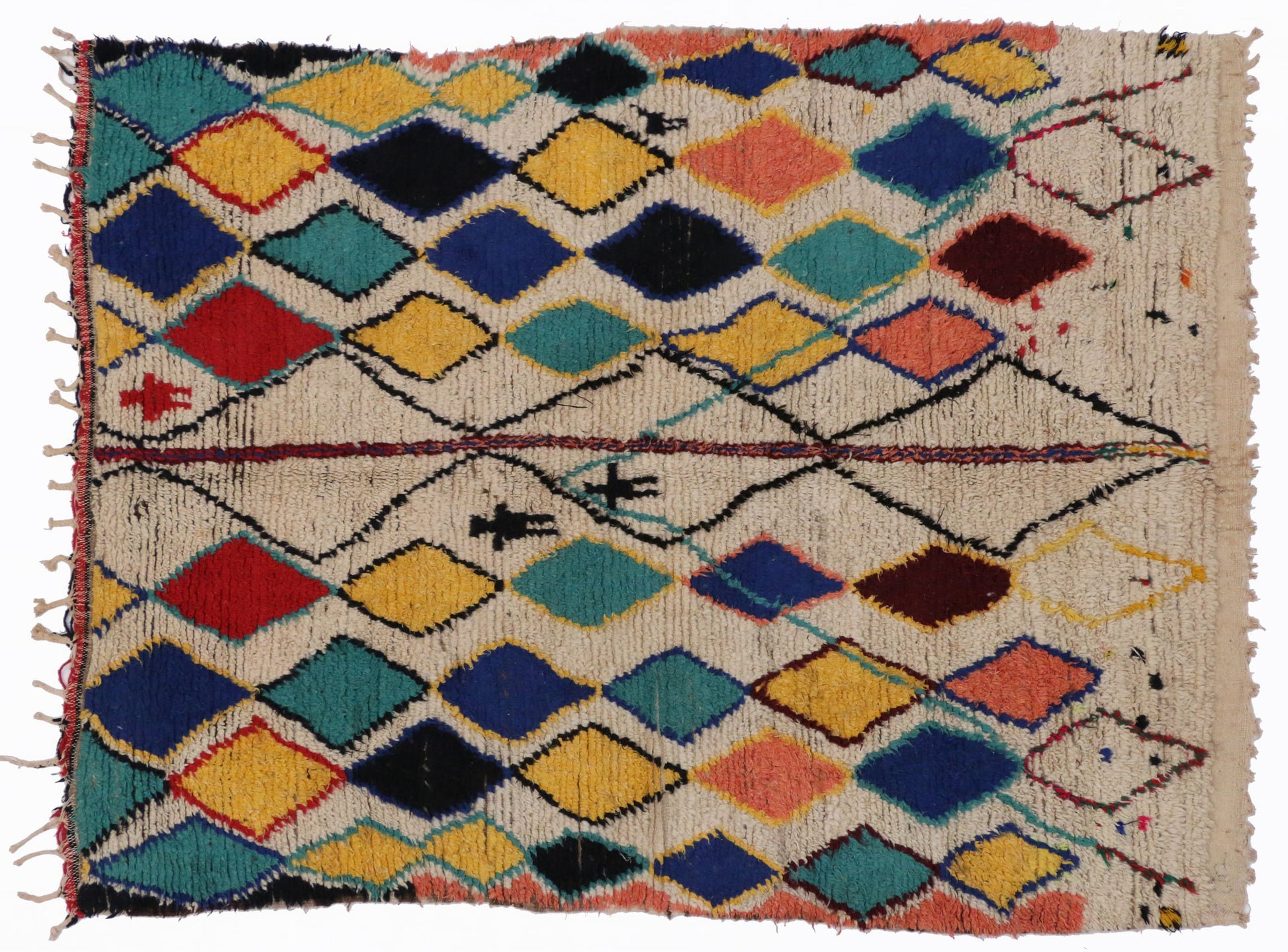 5 x 6 Vintage Moroccan Rug 74524