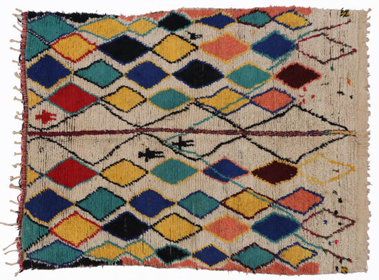 5 x 6 Vintage Moroccan Rug 74524