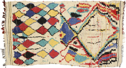 3 x 5 Vintage Moroccan Rug 74525
