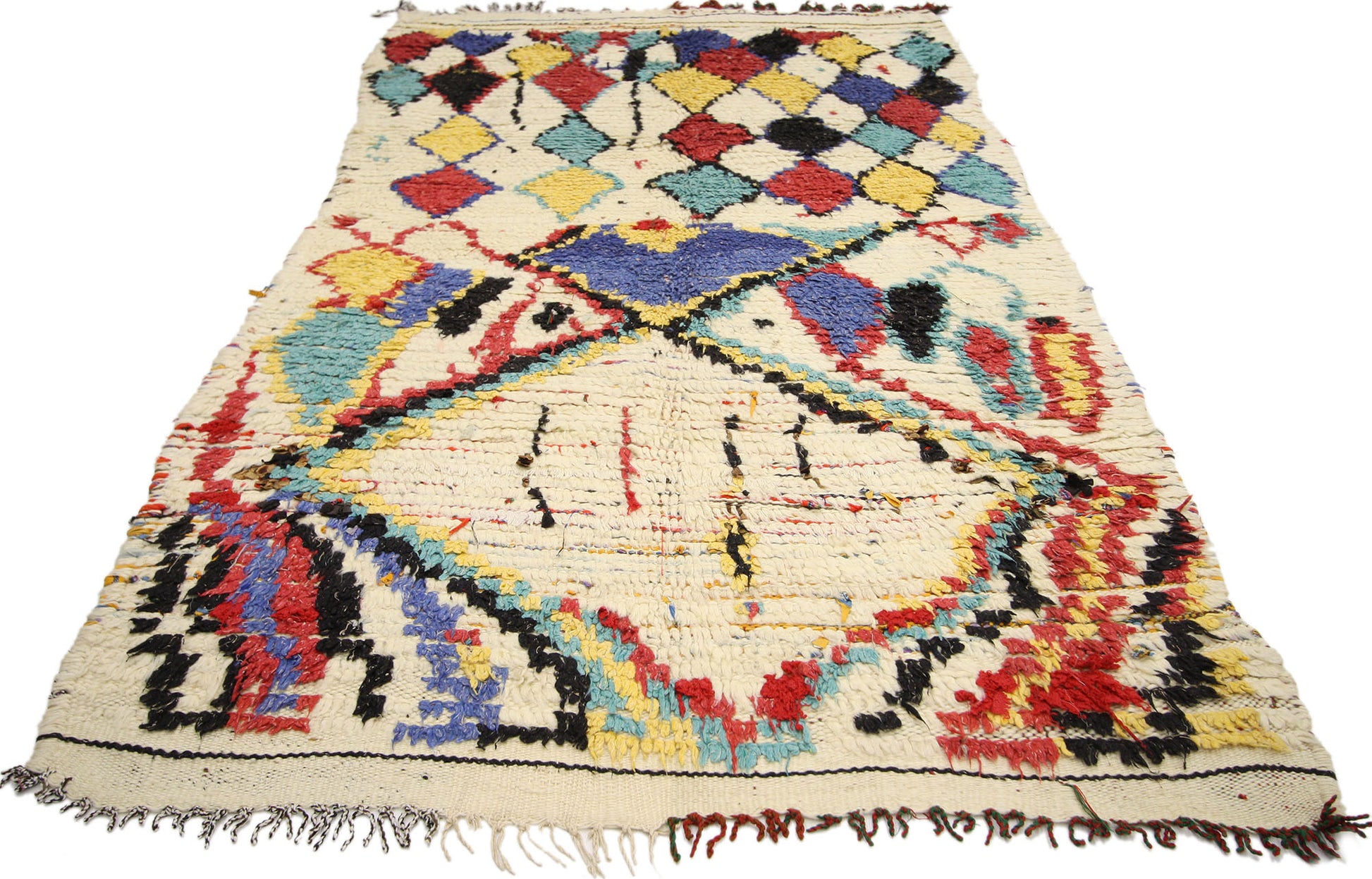 3 x 5 Vintage Moroccan Rug 74525