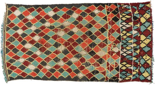 4 x 8 Vintage Berber Moroccan Rug 74528