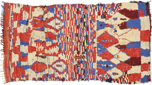 4 x 7 Vintage Moroccan Rug 74530