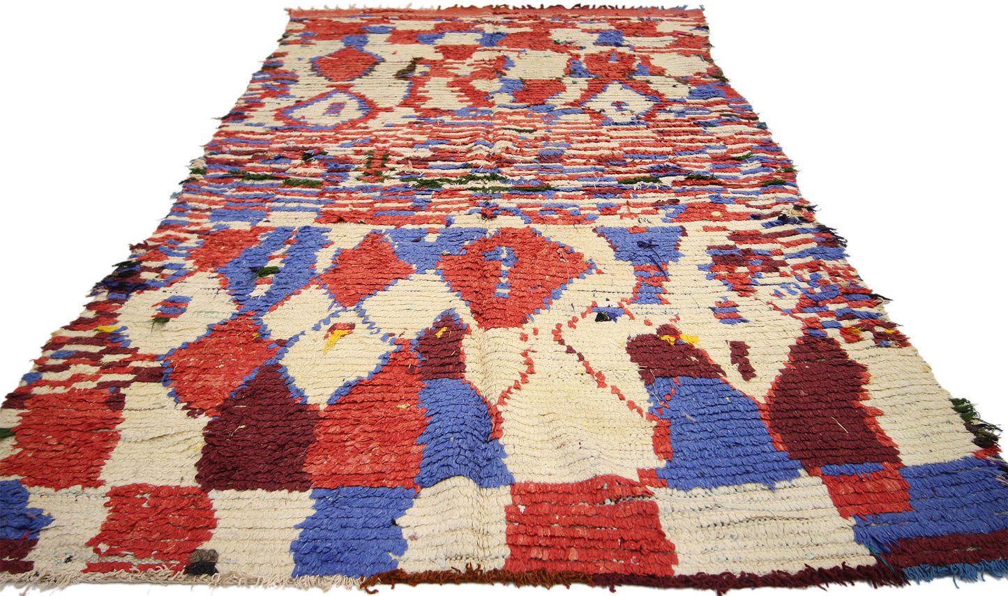 4 x 7 Vintage Moroccan Rug 74530