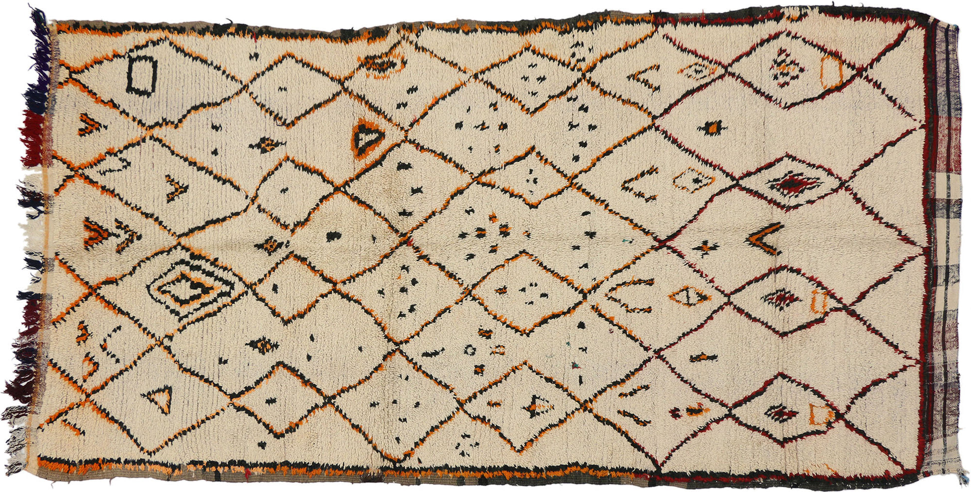 5 x 10 Vintage Moroccan Azilal Rug 74539