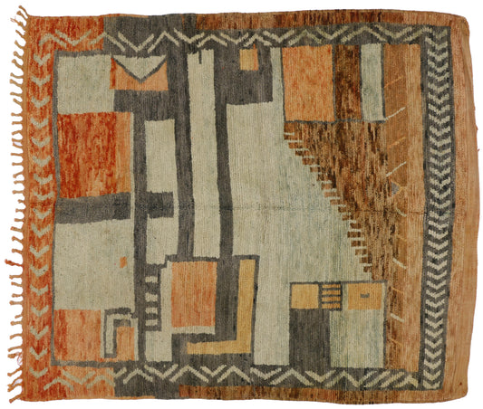 5 x 6 Vintage Moroccan Rug 74542