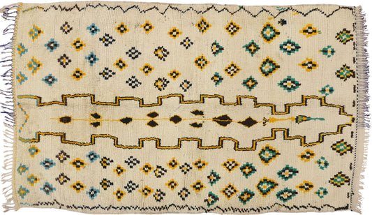 5 x 8 Vintage Moroccan Azilal Rug 74543