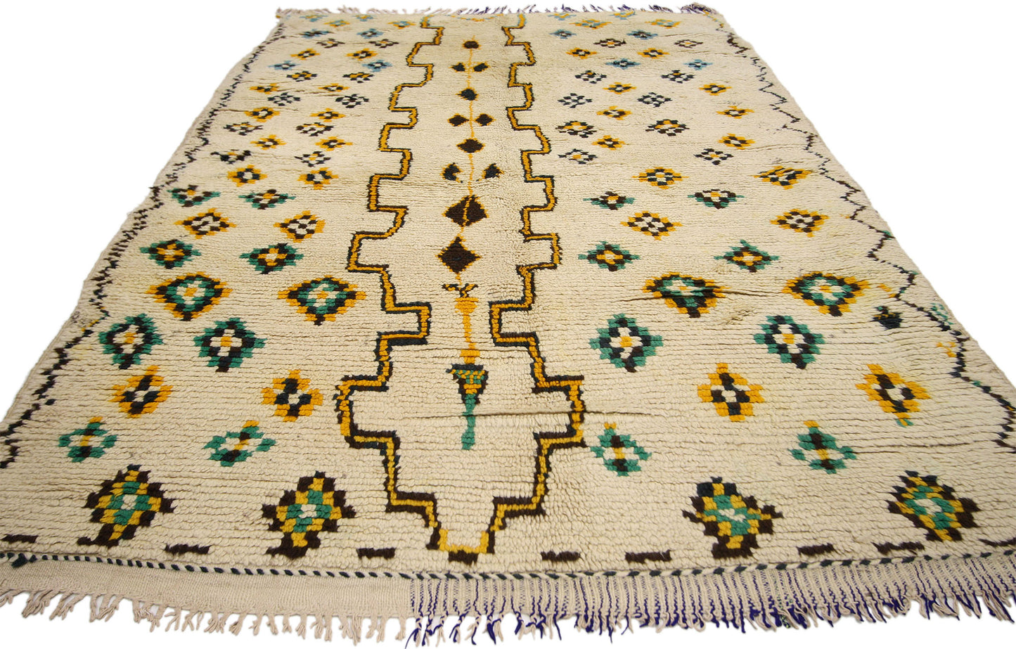 5 x 8 Vintage Moroccan Azilal Rug 74543