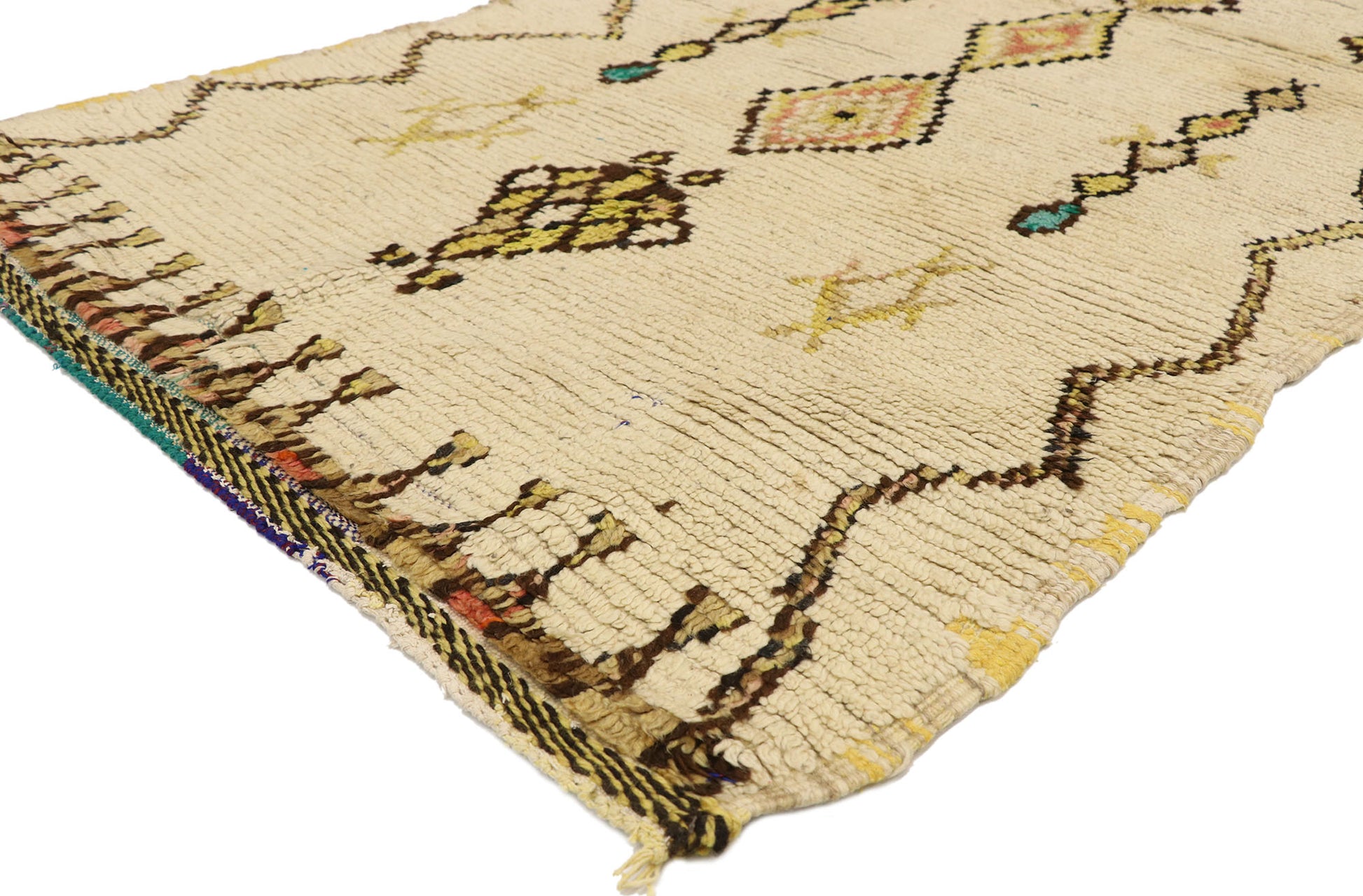 4 x 6 Vintage Moroccan Azilal Rug 74546