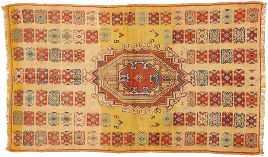 5 x 8 Vintage Moroccan Rug 74555