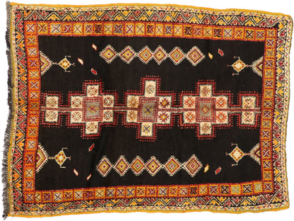 5 x 6 Vintage Moroccan Rug 74556