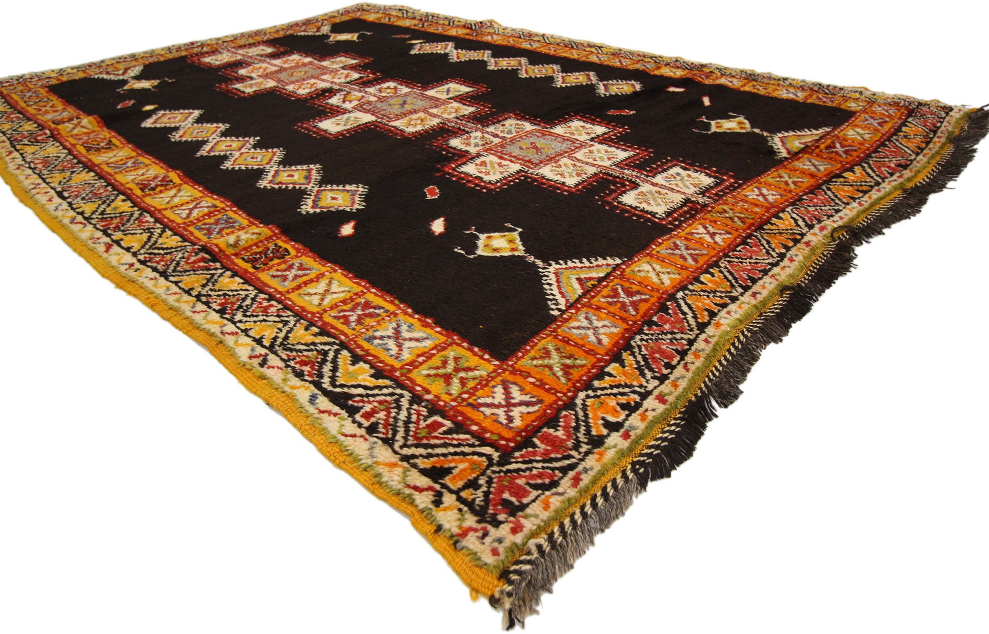 5 x 6 Vintage Moroccan Rug 74556