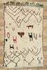 4 x 6 Vintage Moroccan Azilal Rug 74557