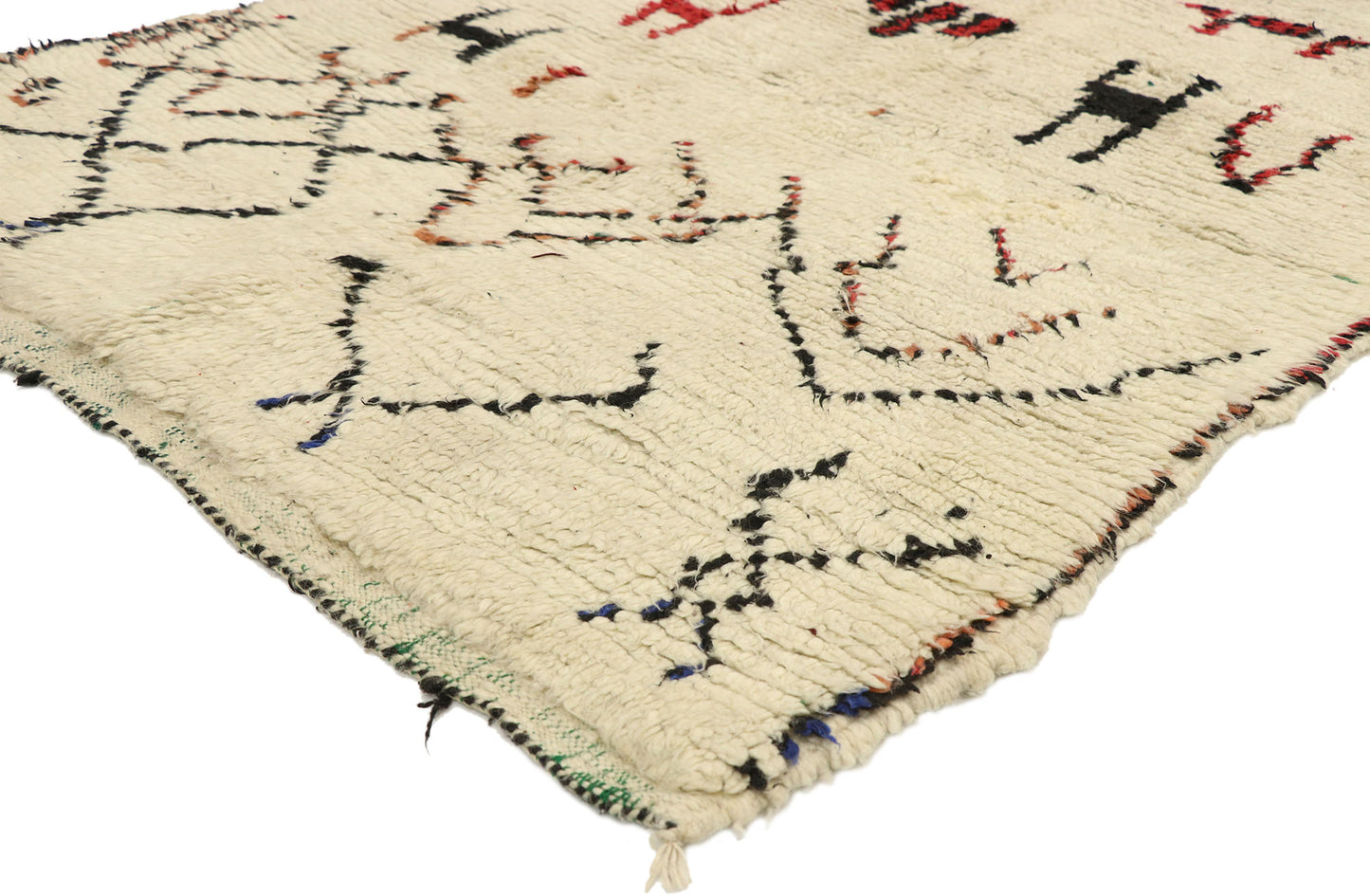 4 x 6 Vintage Moroccan Azilal Rug 74557