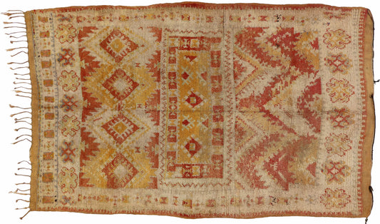 5 x 7 Vintage Moroccan Rug 74561