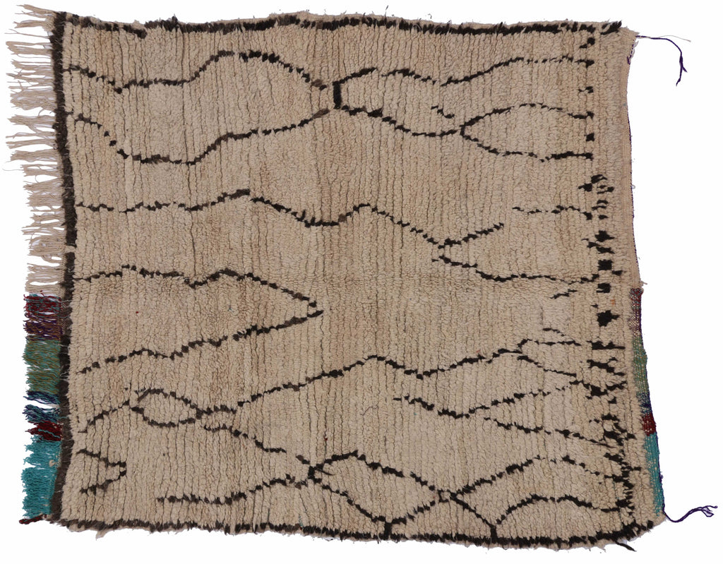 4 x 5 Vintage Moroccan Rug 74562