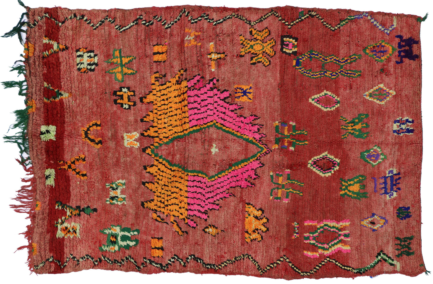 4 x 6 Vintage Moroccan Rug 74563