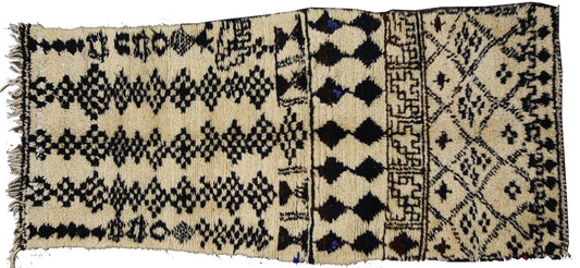 3 x 7 Vintage Moroccan Rug 74565