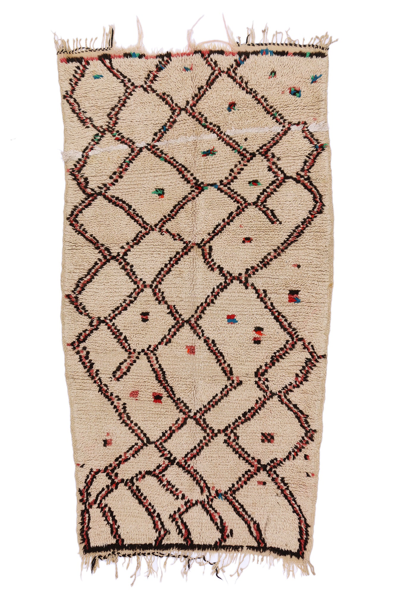 3 x 6 Vintage Talsint Moroccan Rug 74569