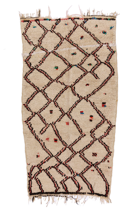 3 x 6 Vintage Talsint Moroccan Rug 74569