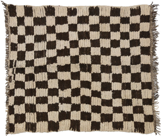 4 x 5 Vintage Moroccan Rug 74571