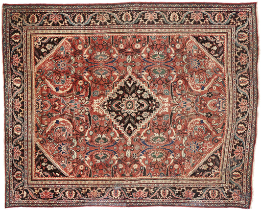 11 x 13 Vintage Persian Mahal Rug 74573