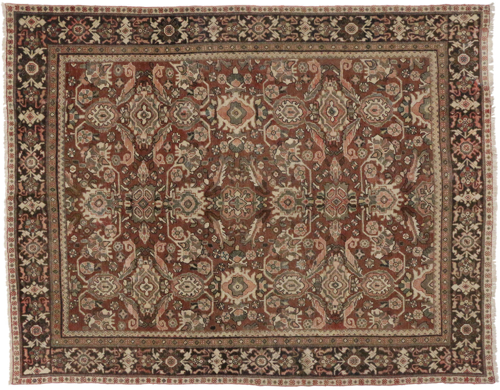 9 x 11 Vintage Persian Mahal Rug 74577