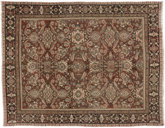 9 x 11 Vintage Persian Mahal Rug 74577