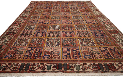 6 x 10 Vintage Persian Bakhtiari Rug 74579