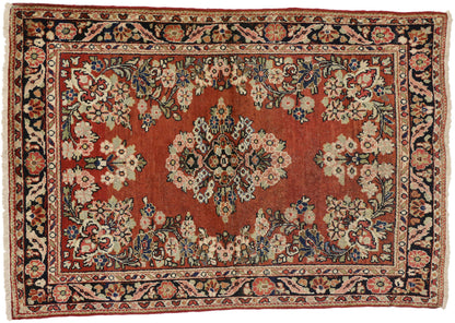 5 x 6 Vintage Persian Mahal Rug 74582