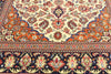 4 x 5 Vintage Persian Silk Qum Rug 74586