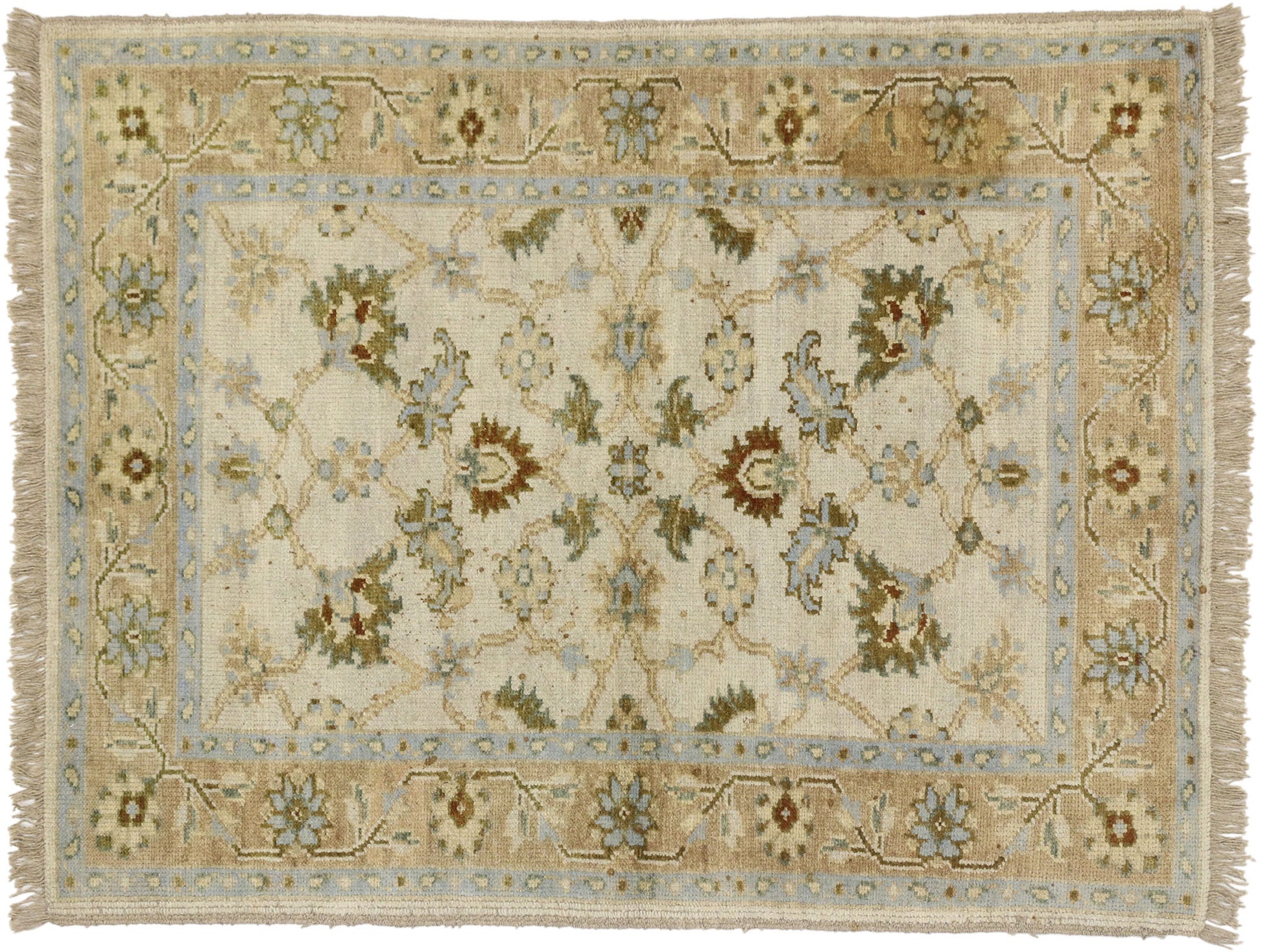4 x 6 Vintage Indian Garden Rug 74641