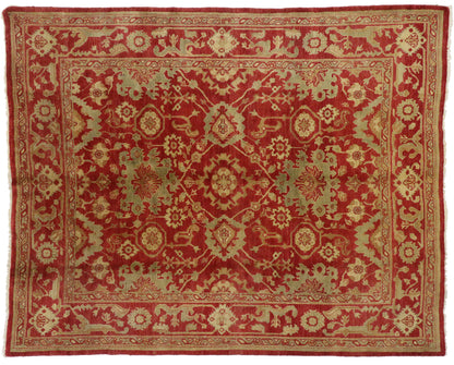 8 x 10 Vintage Turkish Oushak Rug 74643