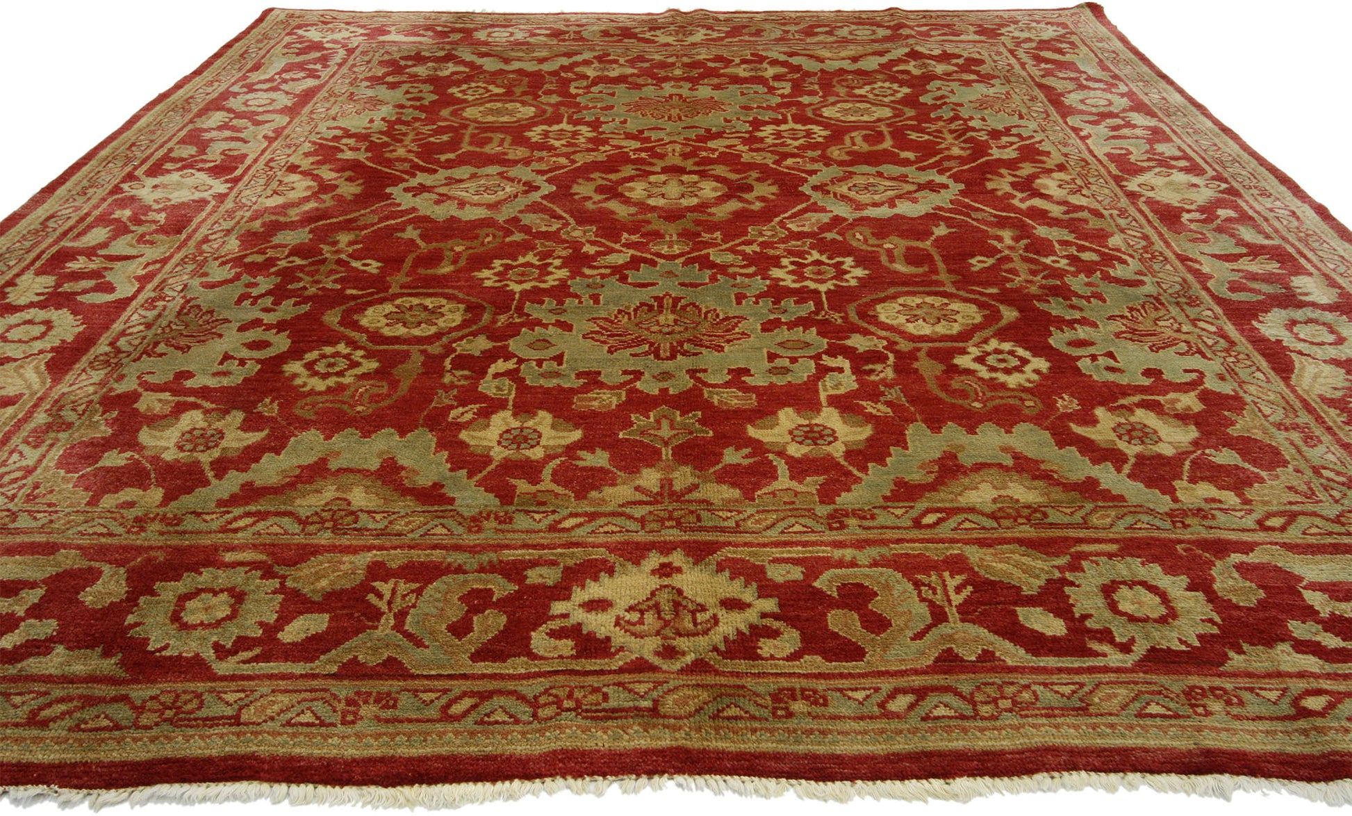 8 x 10 Vintage Turkish Oushak Rug 74643