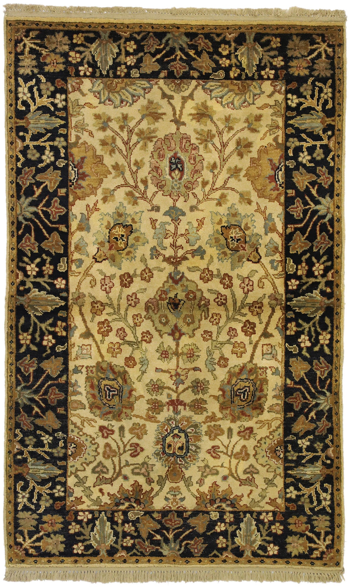 3 x 5 Vintage Indian Rug 74645