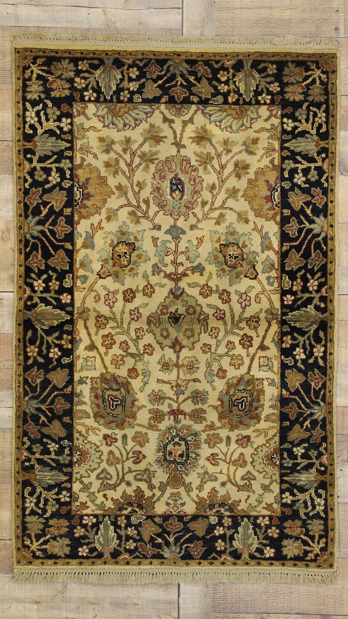 3 x 5 Vintage Indian Rug 74645