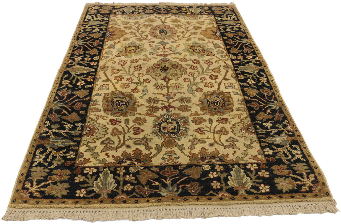 3 x 5 Vintage Indian Rug 74645