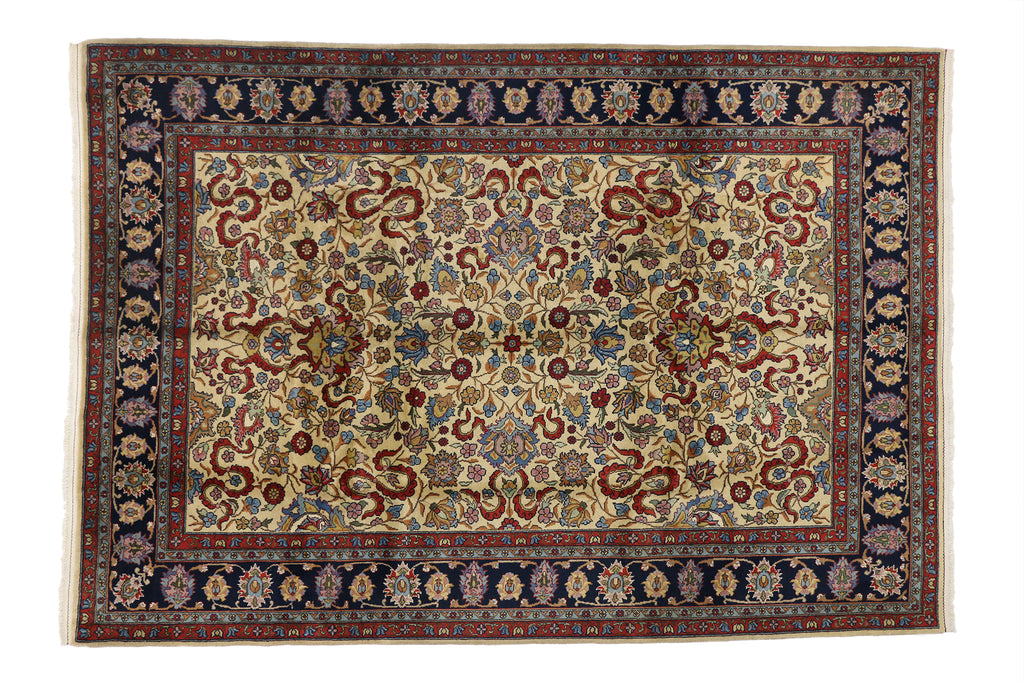 8 x 11 Vintage Romanian Isfahan Rug 74660