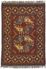 3 x 5 Vintage Afghan Rug 74663