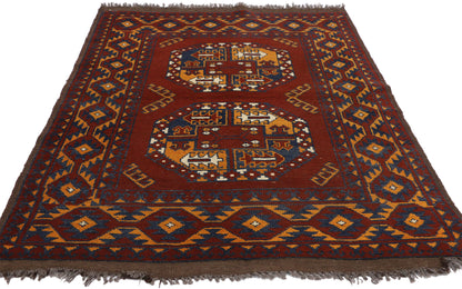 3 x 5 Vintage Afghan Rug 74664