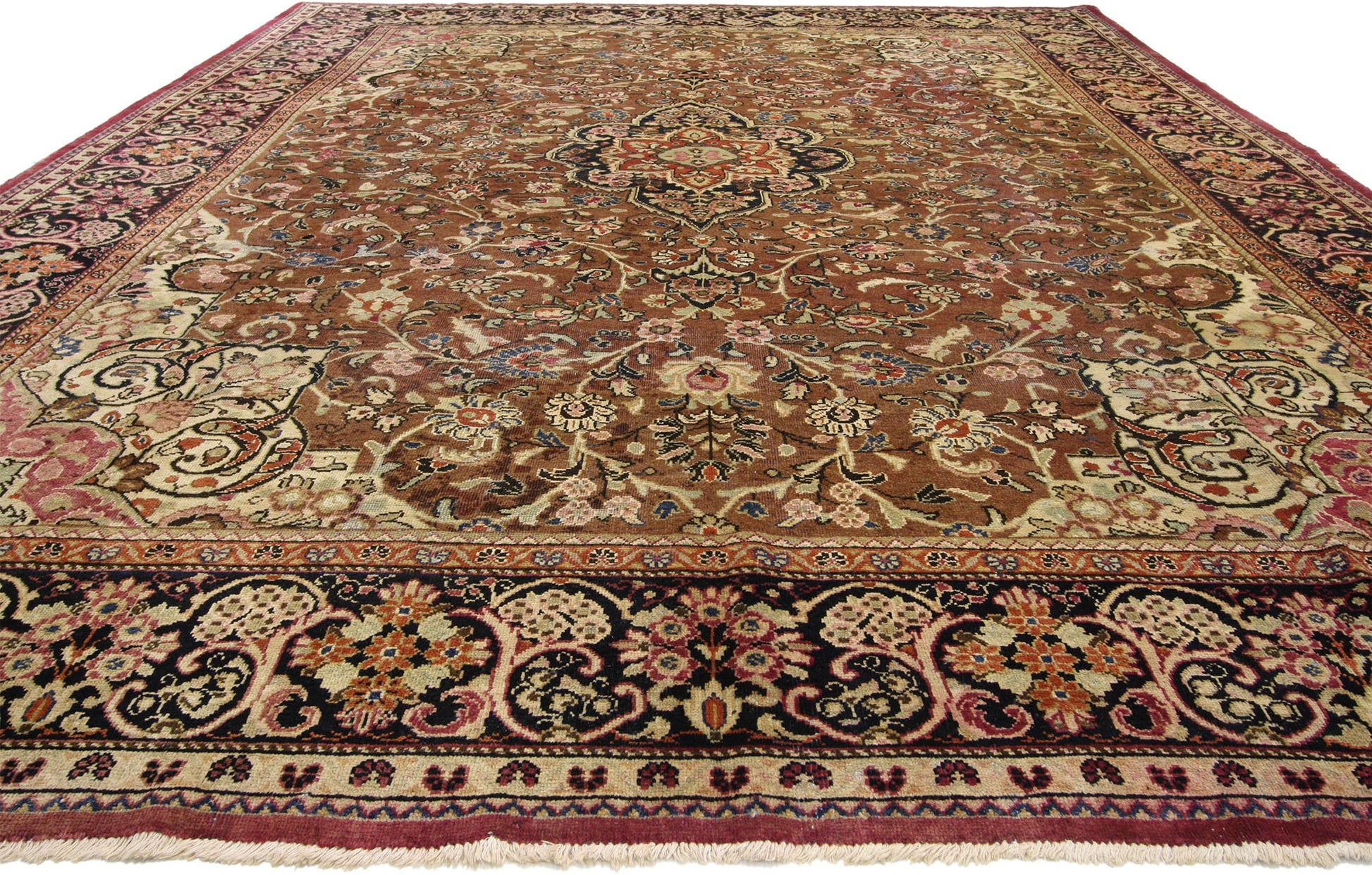 10 x 13 Antique Persian Mahal Rug 74671