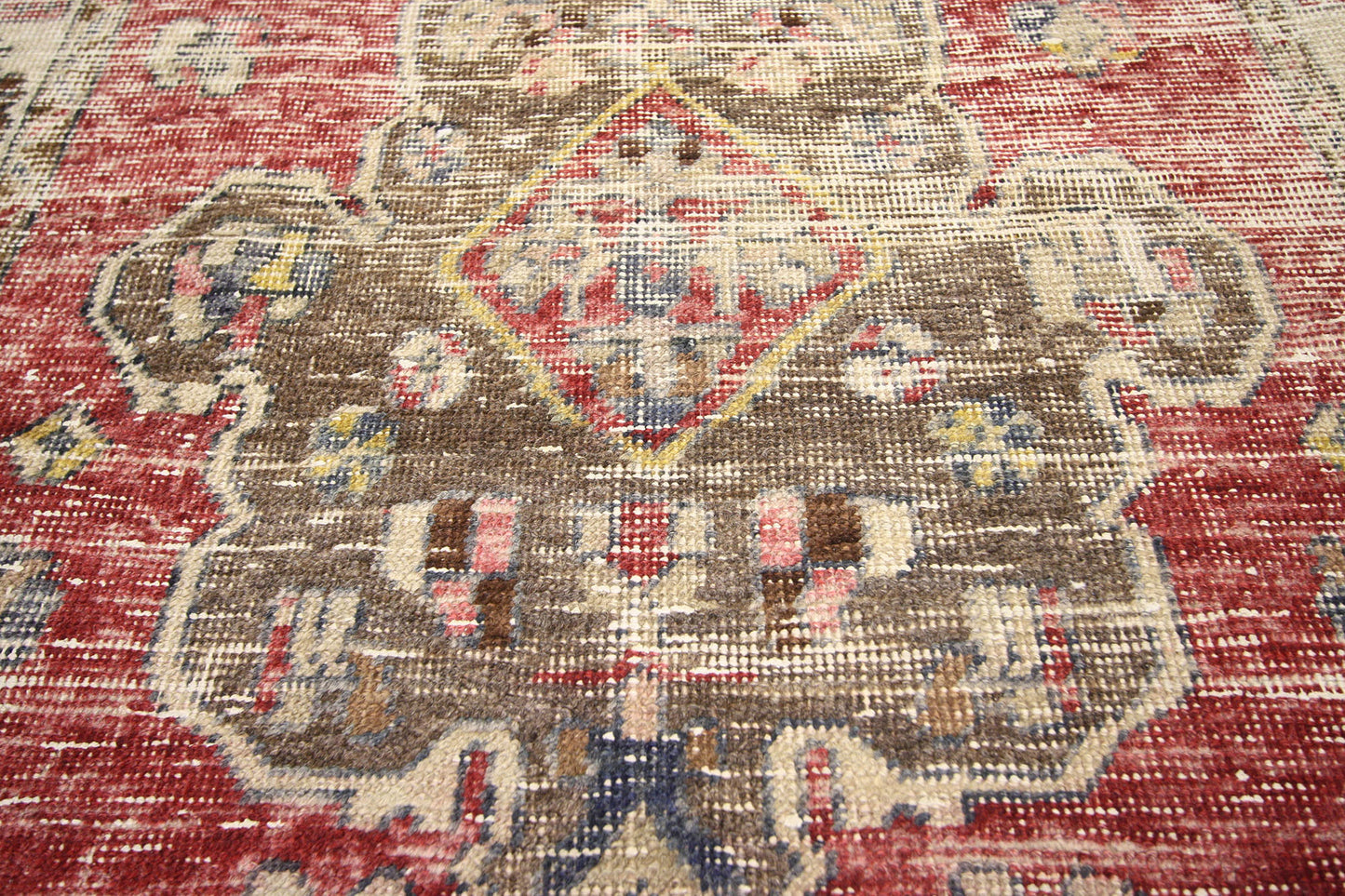 4 x 9 Vintage Turkish Oushak Runner 74675