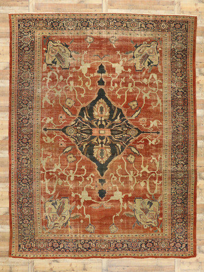 10 x 13 Antique Persian Sultanabad Rug 74681