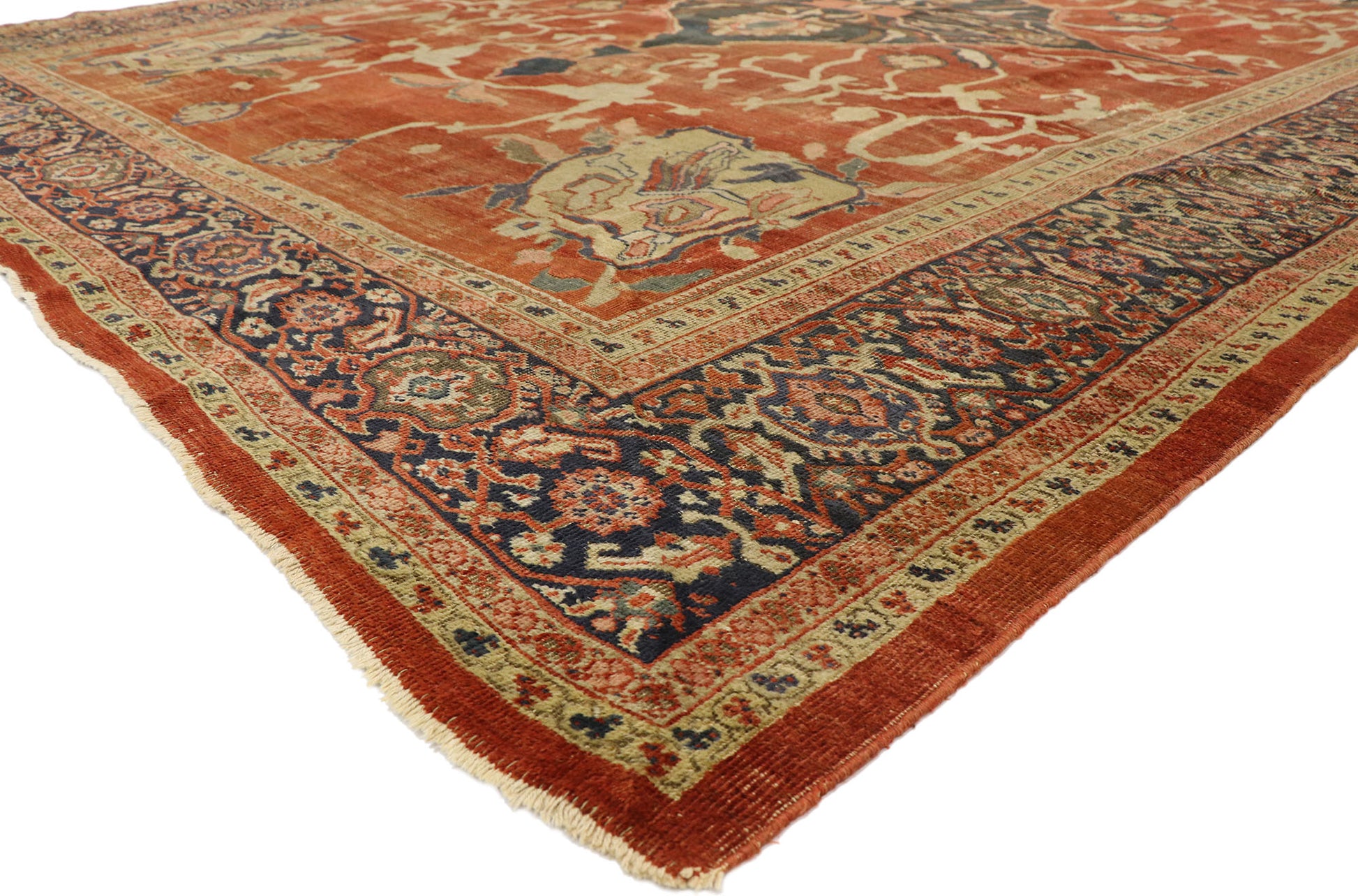 10 x 13 Antique Persian Sultanabad Rug 74681