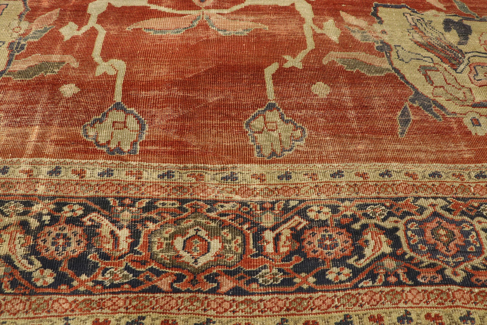 10 x 13 Antique Persian Sultanabad Rug 74681