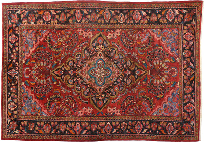 8 x 11 Vintage Hamadan Rug 74683