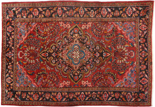 8 x 11 Vintage Hamadan Rug 74683